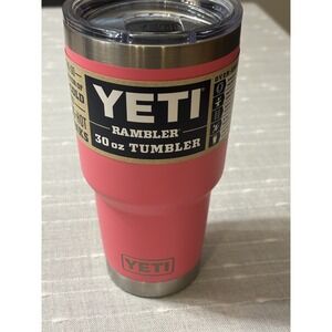 NEW!! Yeti 30 Oz Tropical Pink Rambler Tumbler